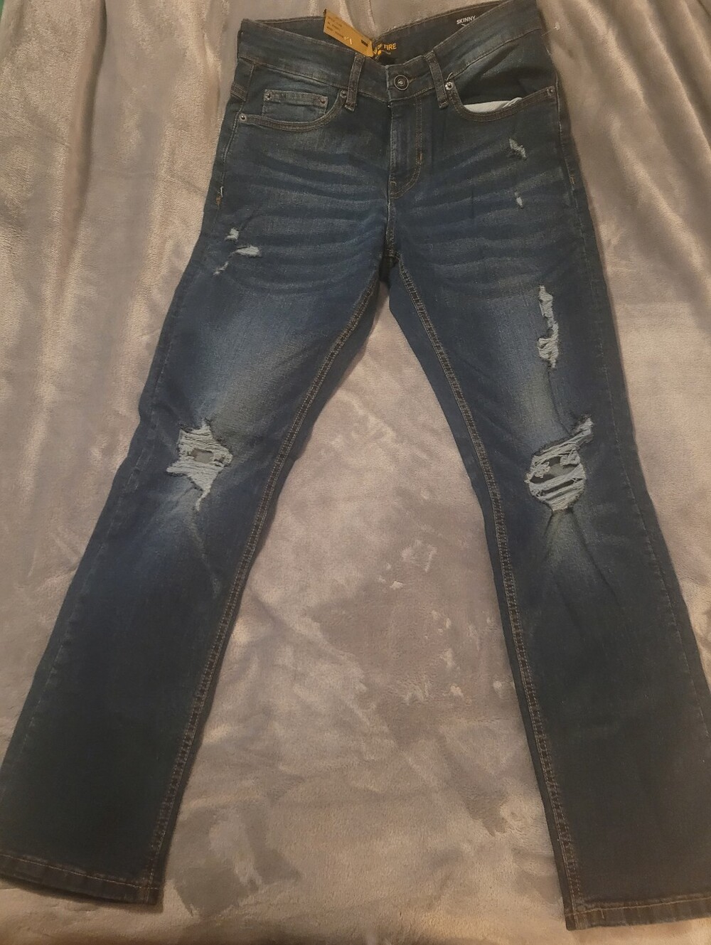 Ring of Fire Dark Blue Straight Jeans Sz 33x30